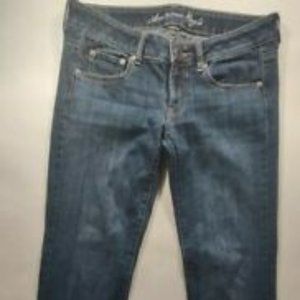 American Eagle Outfitters Skinny Super Stretch Blue Denim Jeans Size 6 Short